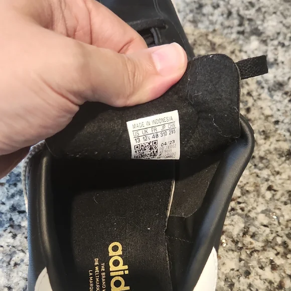 adidas Samba Super Shoes / Black & White - Picture 2 of 10